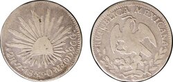 2 REALES DE ZACATECAS (1853)