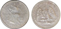 25 CENTAVOS ALAMOS (1882)
