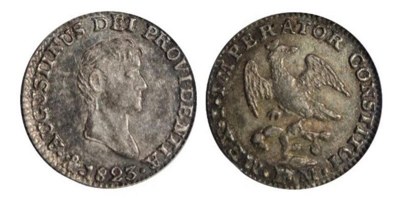 ½ REAL ITURBIDE (1823)