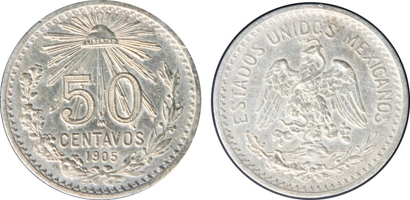 50 CENTAVOS 1905 (1905)